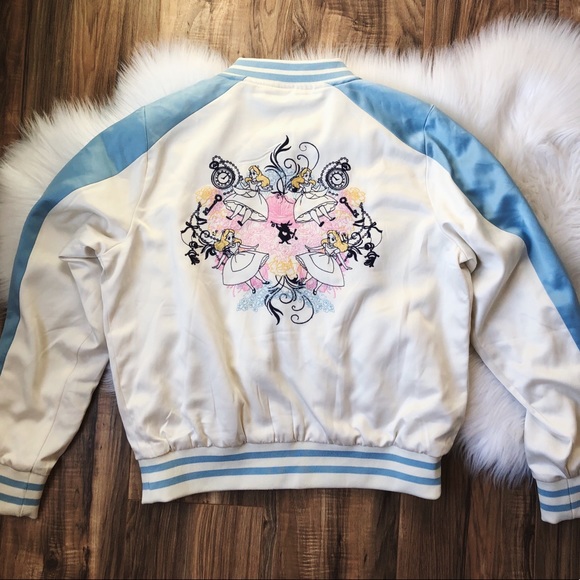 •SOLD• Disney Alice in Wonderland Satin Jacket - Picture 7 of 8